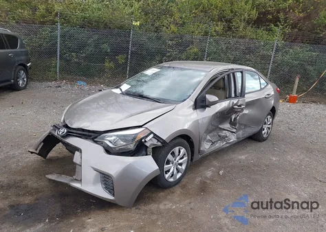 2016 Toyota Corolla Le from USA, damaged, VIN 2T1BURHE6GC553382